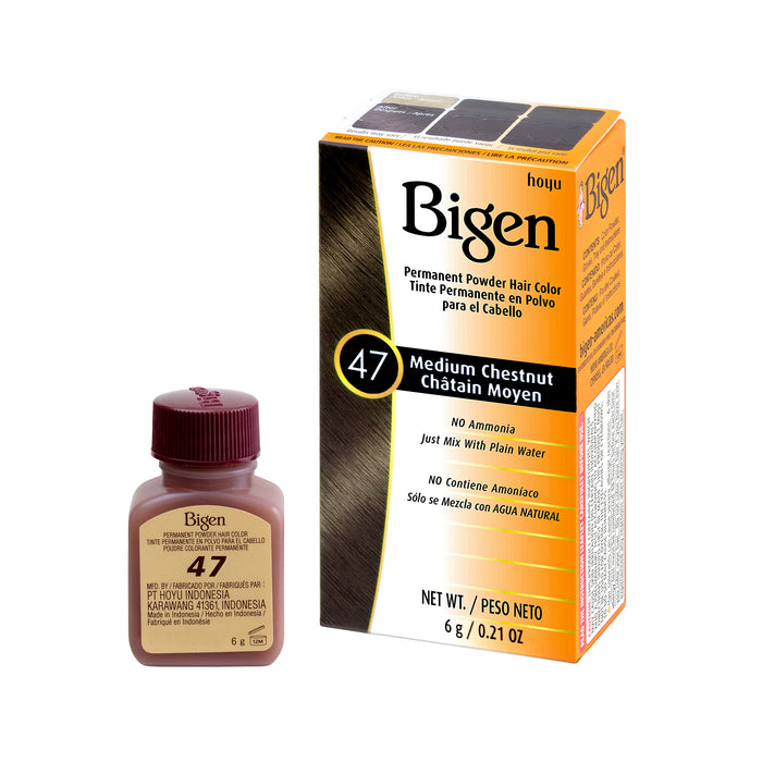 Bigen Permanent Powder Hair Color - #47 Medium Chestnut